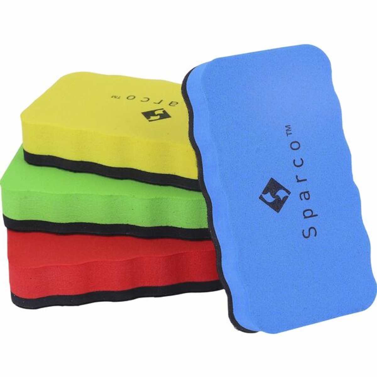 SPR70210 Board Eva Eraser, Assorted Color - Pack of 12