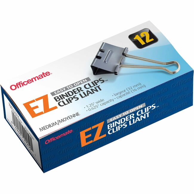 OIC99250 4.8 x 2.4 x 0.63 in. Binder Clip - Medium - 12 Count
