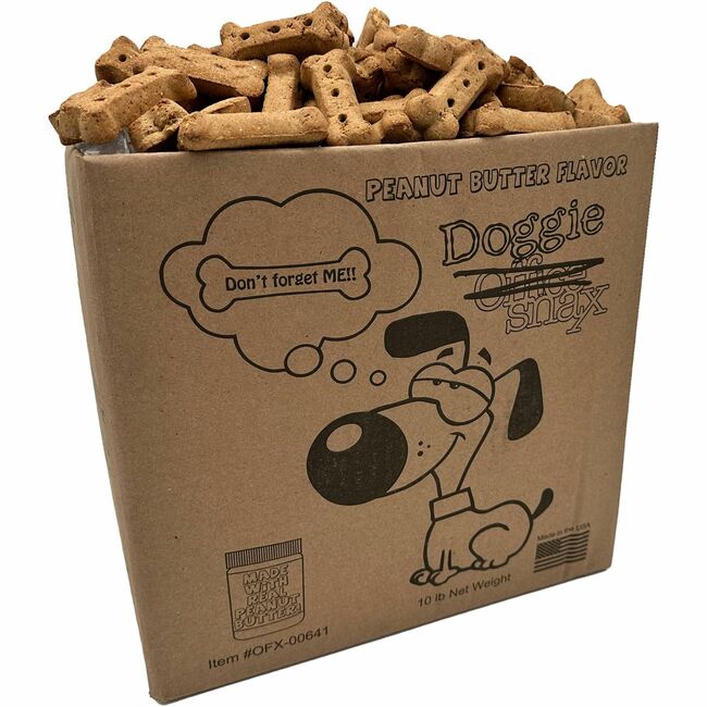 Picture of Office Snax OFX00641 10 lbs Peanut Butter Dog Treats