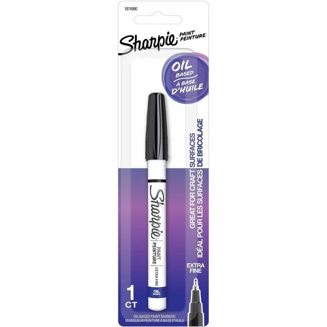 Sharpie SAN1874990 Black Paint & Oil Extra-Fine Marker