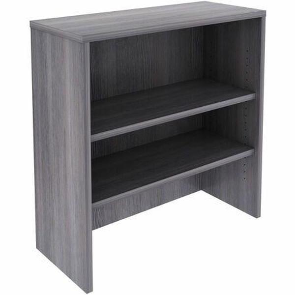 LLR69628 36 x 15 in. 2-shelf Stack-On Bookcase, Weathered Charcoal