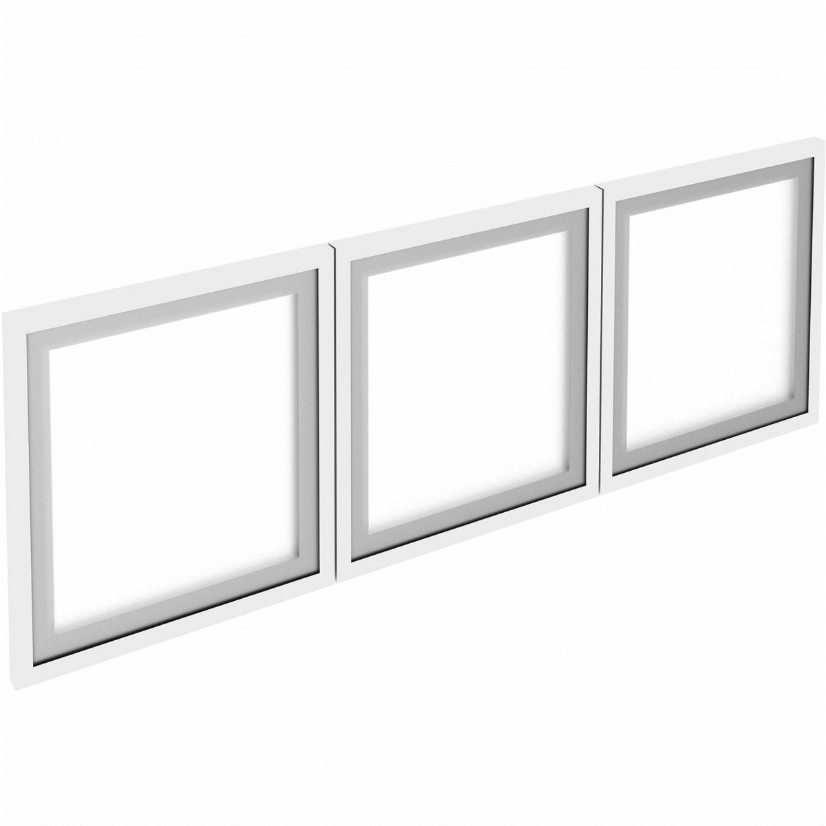 Picture of Lorell Relevance LLR59710 48 in. Wall-Mount Hutch Frosted Glass Door - Pack of 3