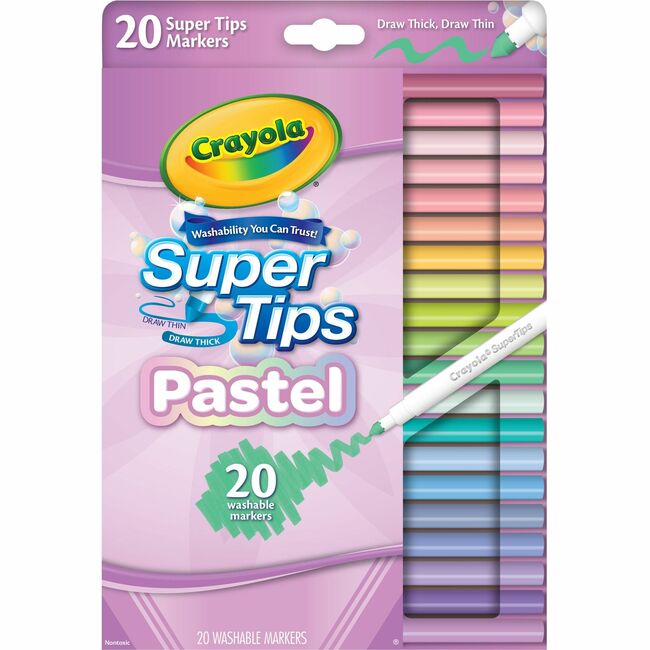 Crayola  SuperTips Washable Markers - Pack of 20