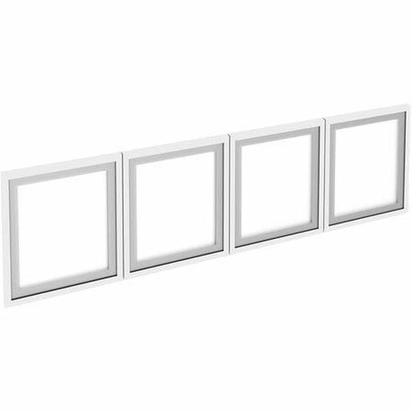 Picture of Lorell Relevance LLR59711 60 in. Wall-Mount Hutch Frosted Glass Door - Pack of 3