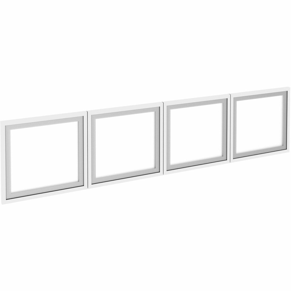 Picture of Lorell LLR59713 Wall-Mount Hutch Frosted Glass Door - Pack of 4