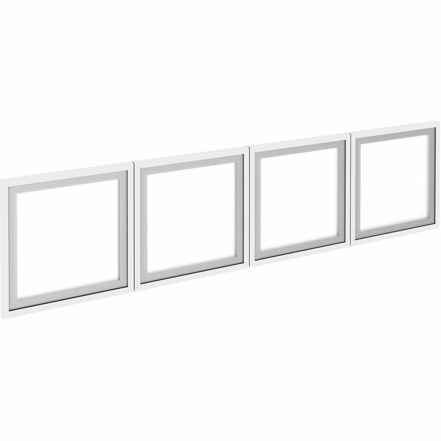 Picture of Lorell Relevance LLR59712 66 in. Wall-Mount Hutch Frosted Glass Door - Pack of 4