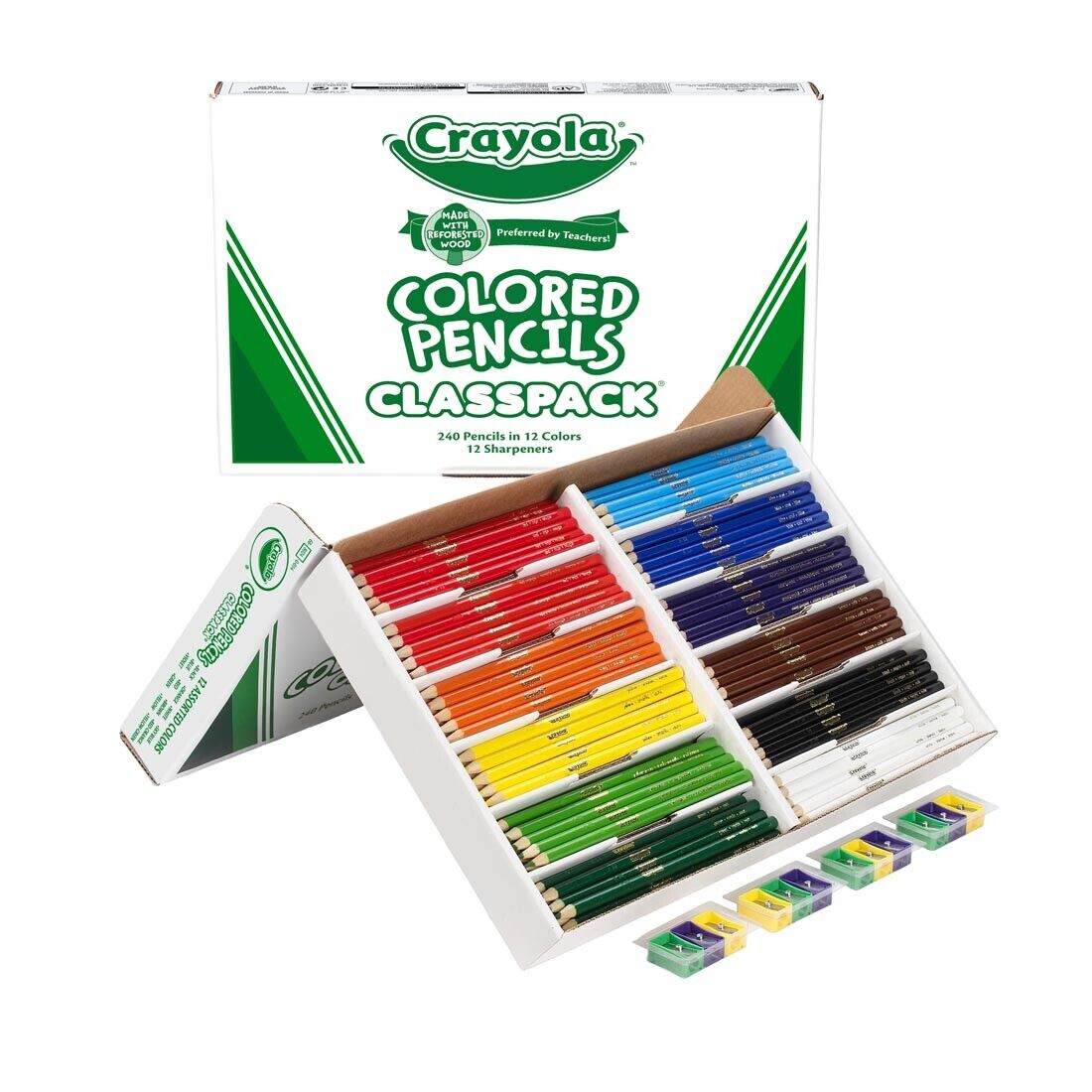 Crayola CYO687506 Colored Pencil Classpack, Assorted Color - 240 Count - Case of 240