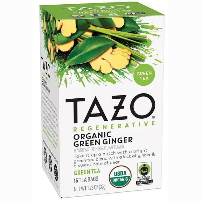 Picture of Tazo TZO00356 Organic Green Ginger Herbal Tea - 16 Tea Bags - Case of 16