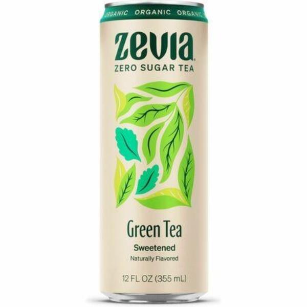 Picture of Zevia ZEV0170612 Sweetened Green Tea&#44; Tan & Green - Pack of 12