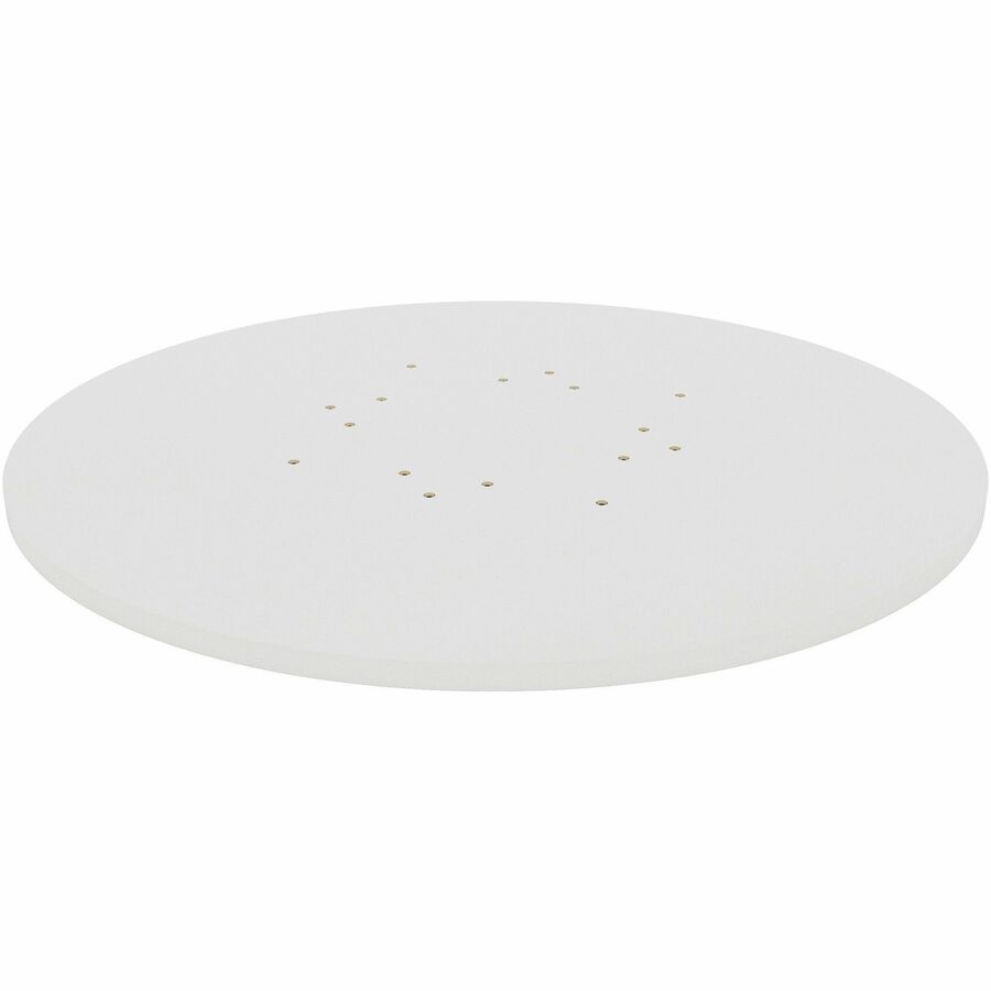 LLR99876 42 in. Dia. Hospitality, Conference Band Edge Tabletop - White - Round