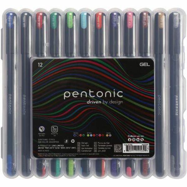 Gel Pens, 1 mm Pen Point, Assorted Ink, Gel-based, 100PK