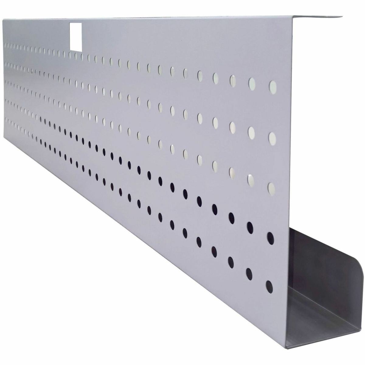 LLR60810 Metal Modesty Panel for 48 in. Tabletop, Metallic Silver