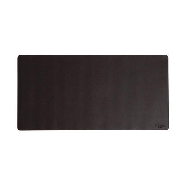 36 x 17 in. PVC Vegan Leather Desk Pads, Charcoal