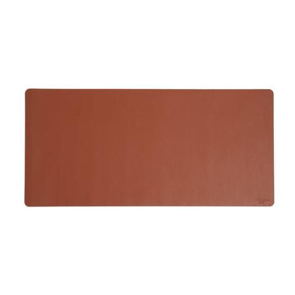 36 x 17 in. PVC Vegan Leather Desk Pads, Brown