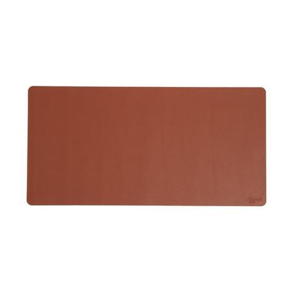 31.5 x 15.7 in. PVC Vegan Leather Desk Pads, Brown