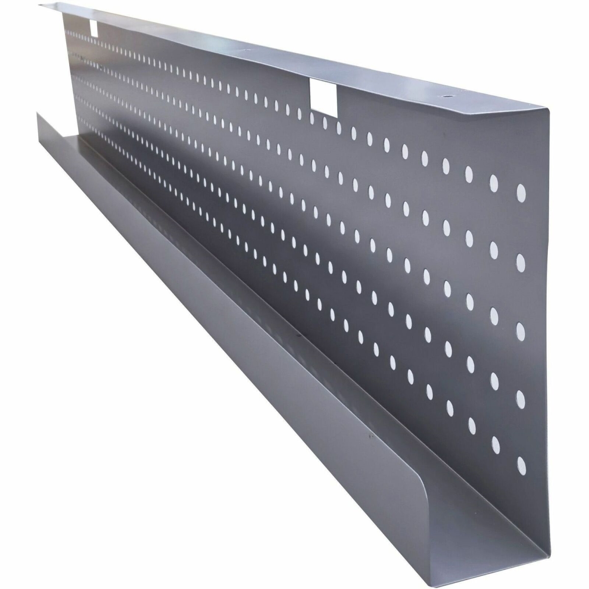 LLR60814 Metal Modesty Panel for 72 in. Tabletop, Metallic Silver