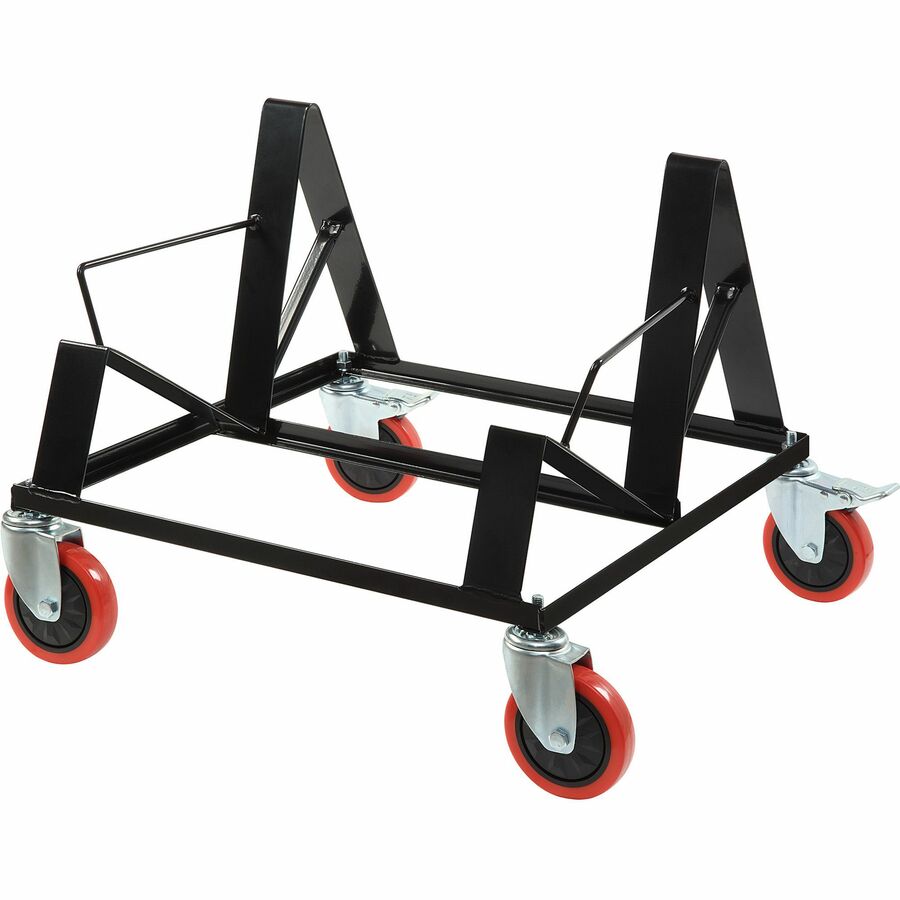 LLR62538  Stack Chair Steel Dolly, Black