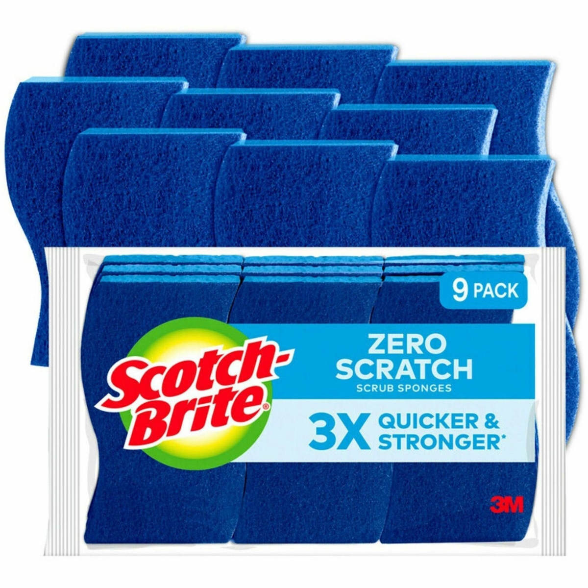 MMM5295CT Curvd9 Non-Scratch Scrub Sponges - Case of 5