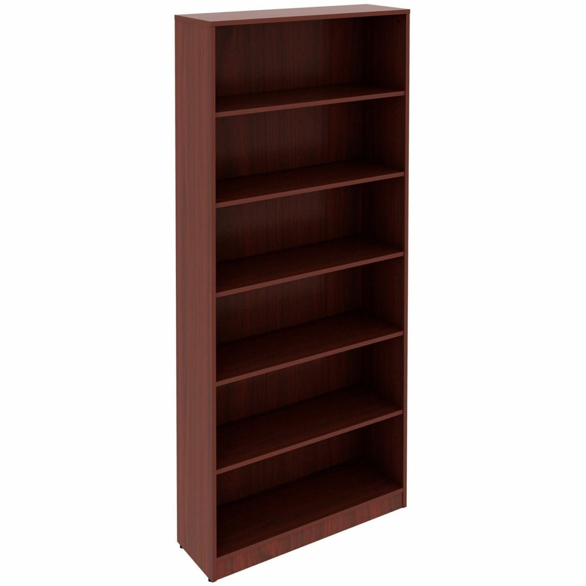 LLR99750 84 x 36 x 12 in. 6-Shelf Laminate Bookcase, Brown