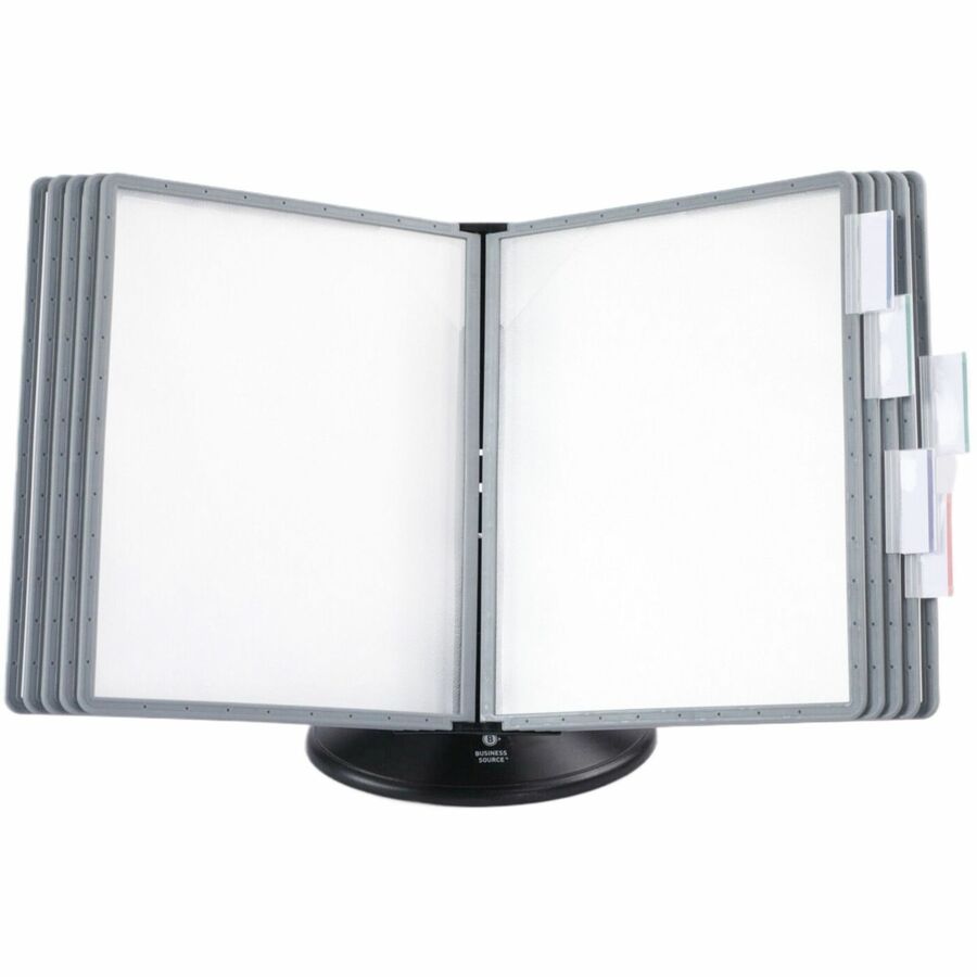 BSN62908 Deluxe Catalog Display Rack - Support Letter, Black - 8.50 x 11 in. Media - 20 Sheet