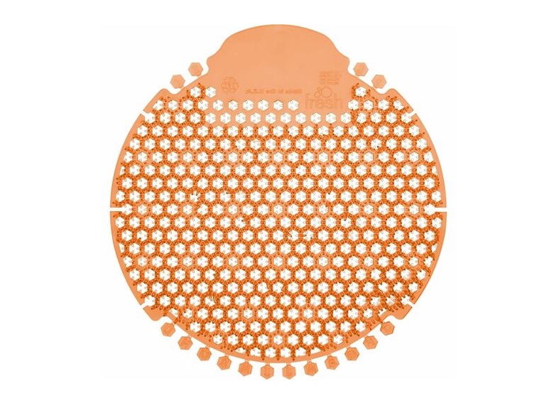 FRSW36030MG Wave 360 Dual Sided Mango Urinal Screens, Orange - Pack of 5