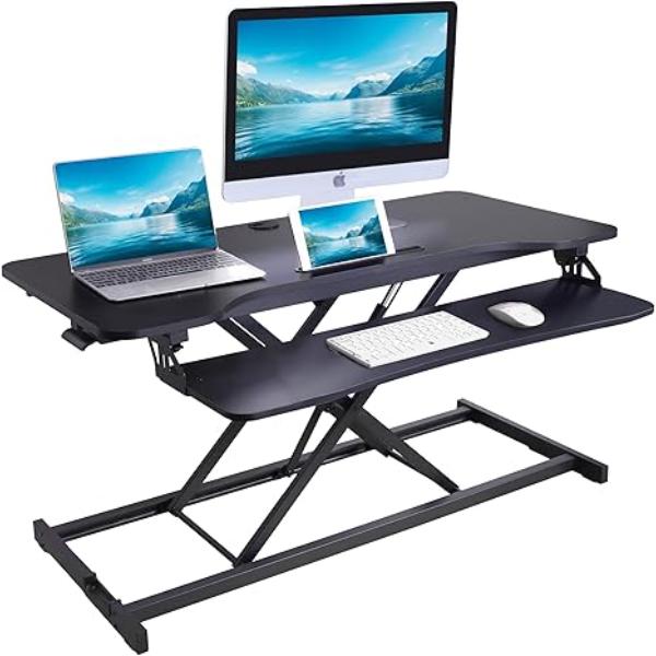 RCLRVADRB43 43 in. Adjust Desk Riser, Black