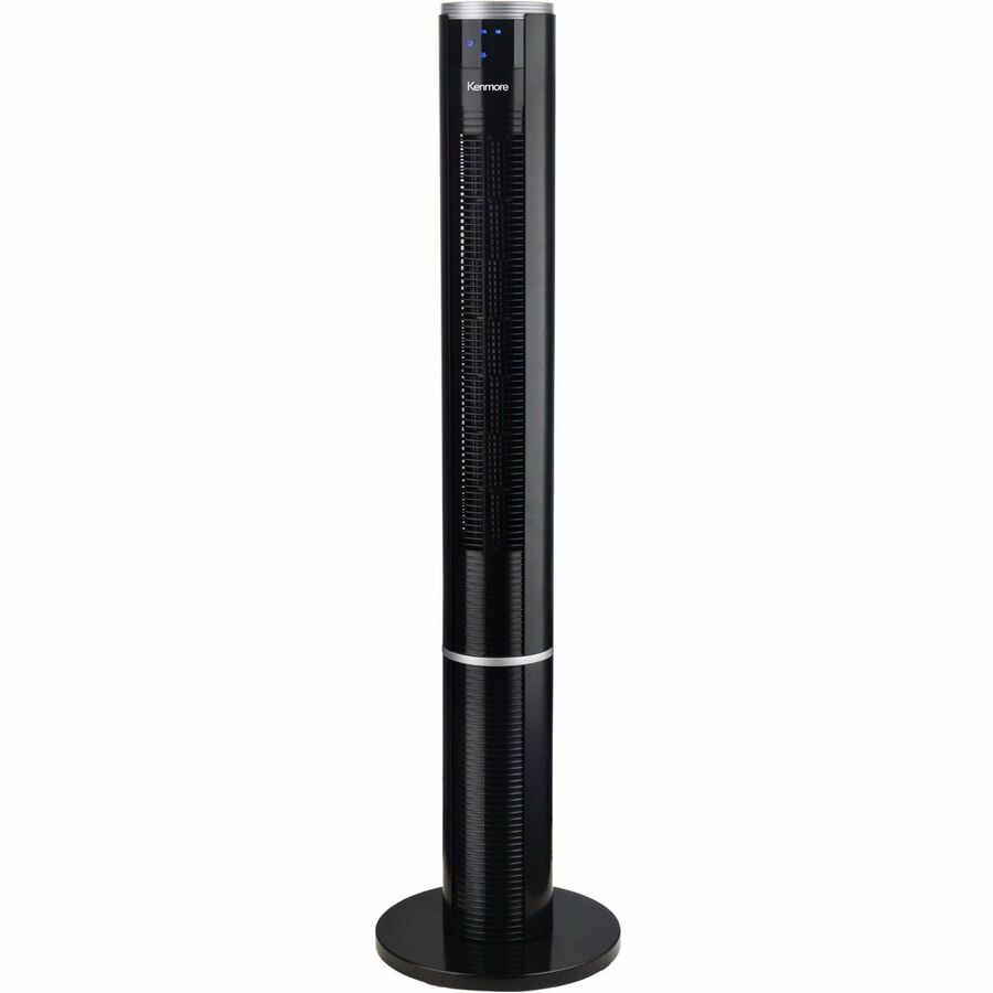 ESMKM60018BK 43 in. Bladeless Tower Fan - 3 Speed - Bladeless, Oscillating, Timer - Energy Efficient - Black