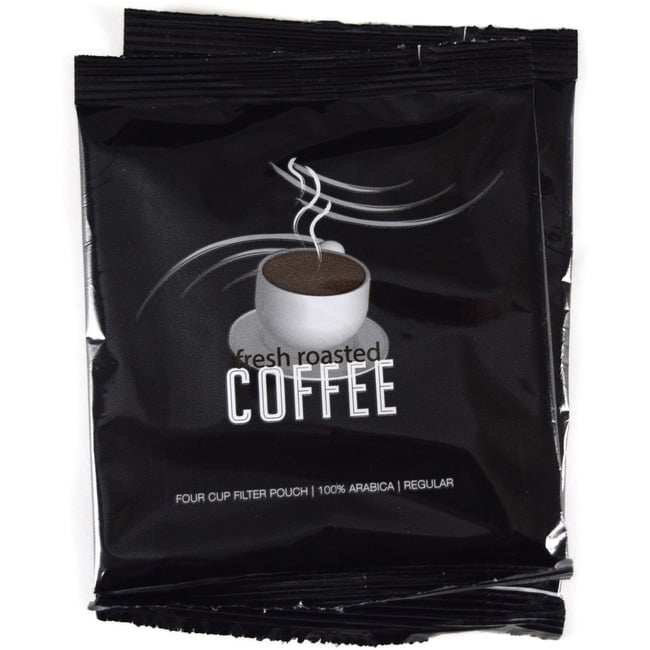CFPCCFFR4R Regular Ground Coffee Pouches with 4-Cup Packets - Case of 200