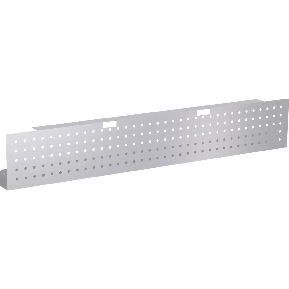 LLR61632 10 x 54 x 3 in. Training Table Modesty Panel - Steel - Metallic Silver