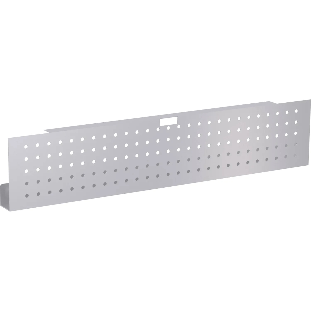 LLR61631 10 x 42 x 3 in. Training Table Modesty Panel - Steel - Metallic Silver