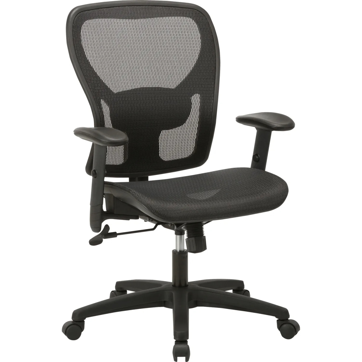 LLR83293 Mesh Mid-Back Task Chair - Black