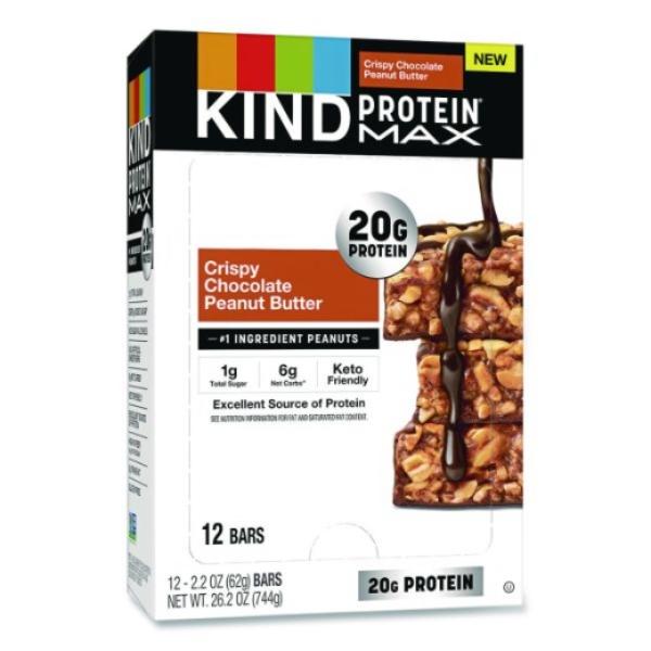 Picture of Kind KND43470 Protein Max Bar&#44; Crispy Chocolate Peanut Butter - Pack of 12