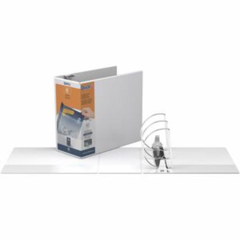 View Binder, 3-Ring Binder, Angle D Ring, 6 Inch, White - 6in Binder Capacity - Letter - 8 1/2in x