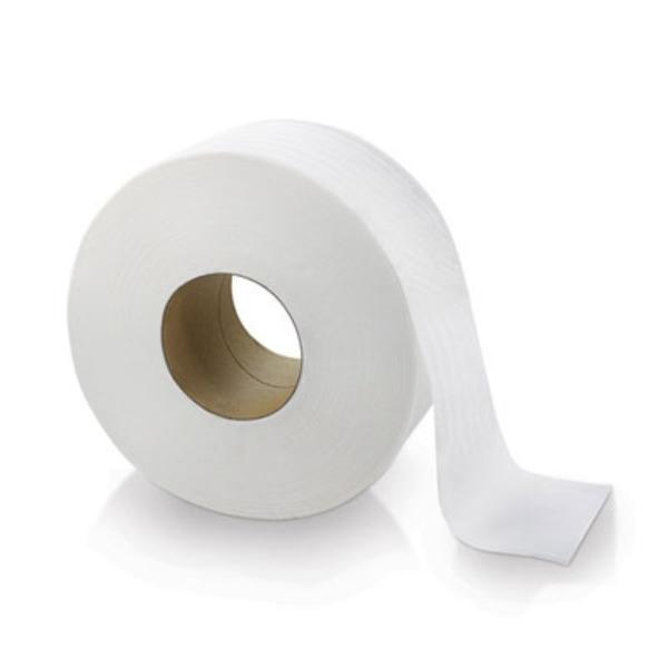 Picture of Solaris Paper SOL23725 3.3 in. x 600 ft. Livi Toilet Paper & Tissue Roll 2 Ply Embossed Jumbo&#44; White - Pack of 12