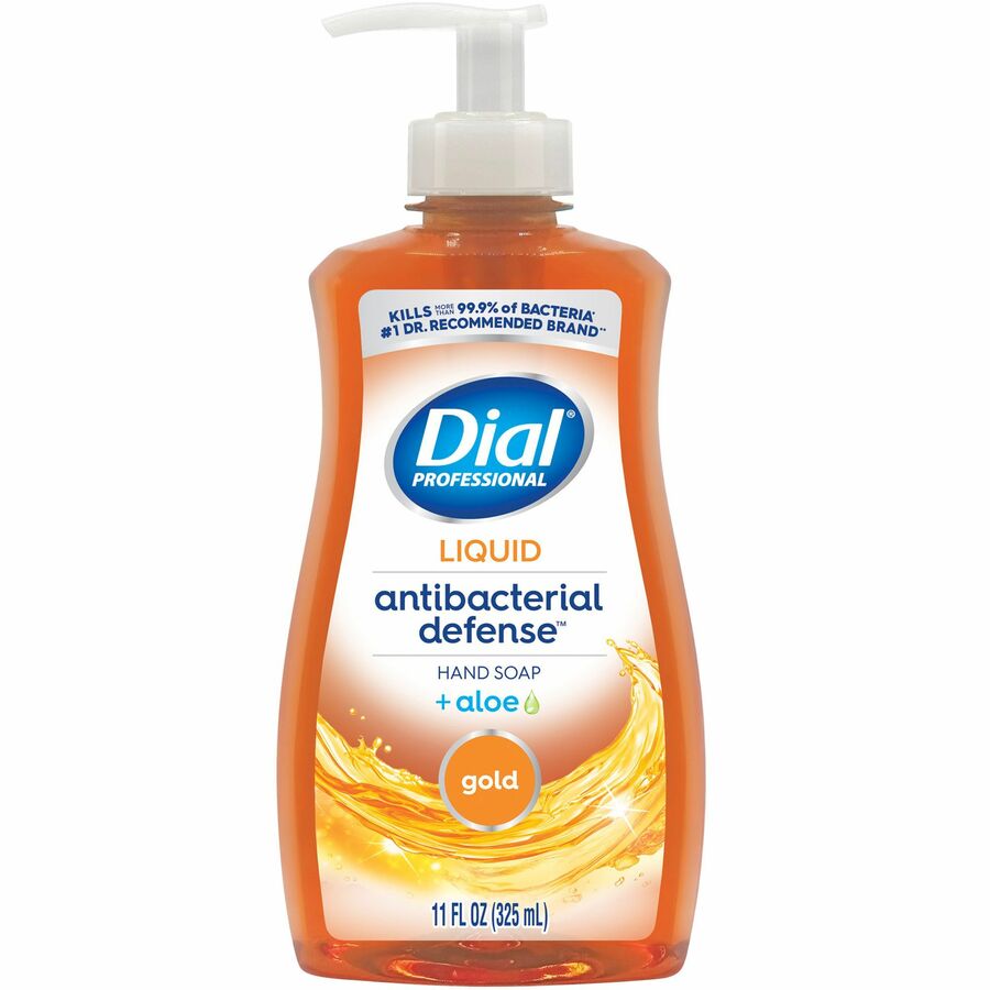 Picture of Dial Professional DIA35470 11 oz hygienic Defense Liquid Hand Soap&#44; Gold