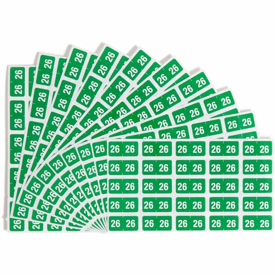 SMD67926 ETS Color-Coded Year Labels, Green - 0.5 x 1 in. - 2026 Total Label