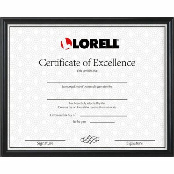 LLR49415 8.5 x 11 in. Certificate Frame, Black