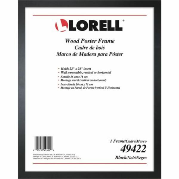 LLR49422 22 x 28 in. Wide Wood Poster Frame, Black