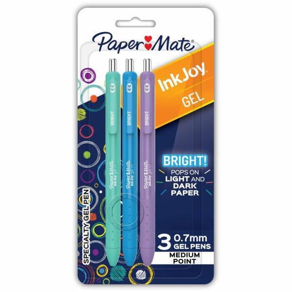 PAP2209788 Ink Joy Bright Gel Pen, Assorted Color - Pack of 3