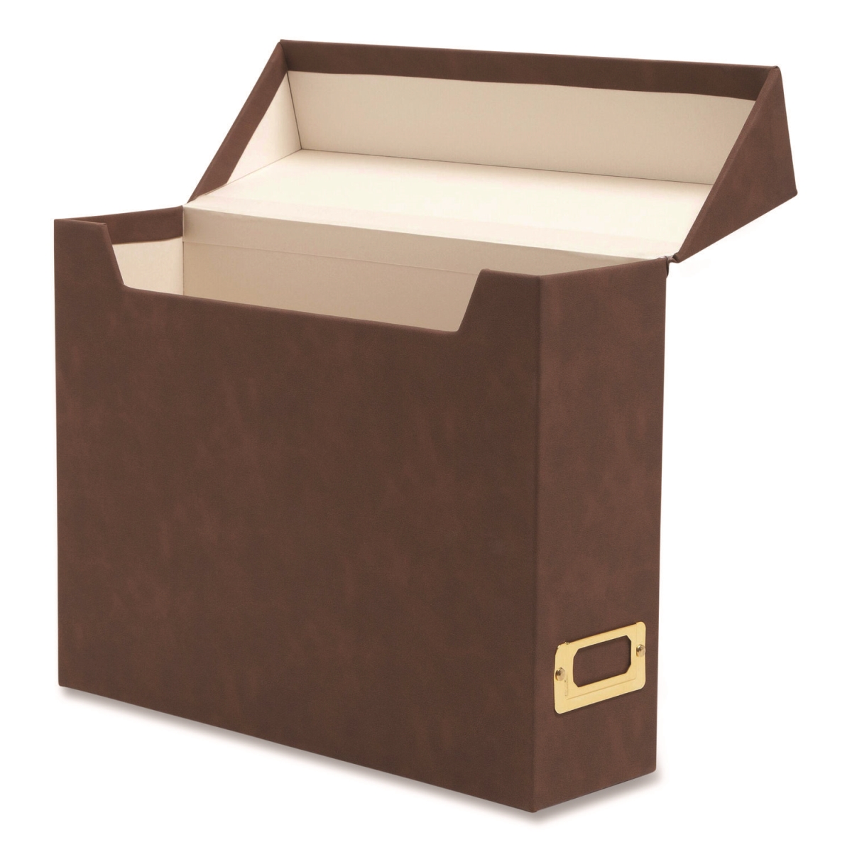 SMD70234 PVC Flip Top File Box, Saddle