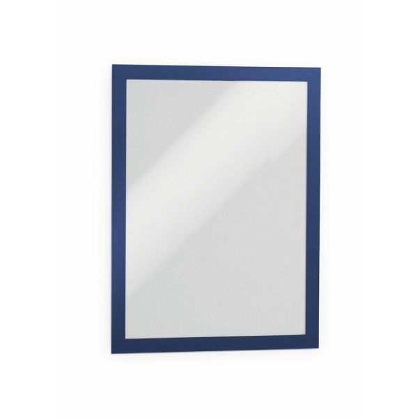 DBL476807 Duraframe Magnetic Self Adhesive Frame, Dark Blue - Letter Size - Pack of 2