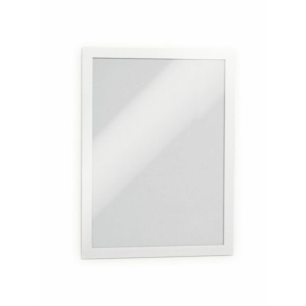 DBL476802 Duraframe Magnetic Self Adhesive Frame, White - Letter Size - Pack of 2