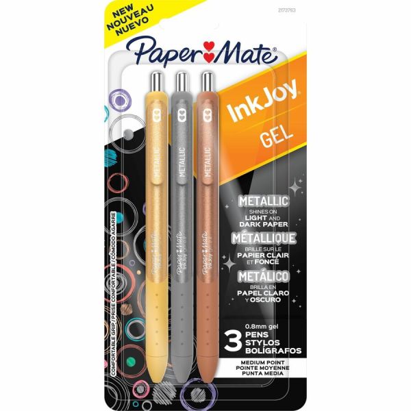 PAP2173763 Ink Joy Metallic Gel Pen, Assorted Color - Pack of 3