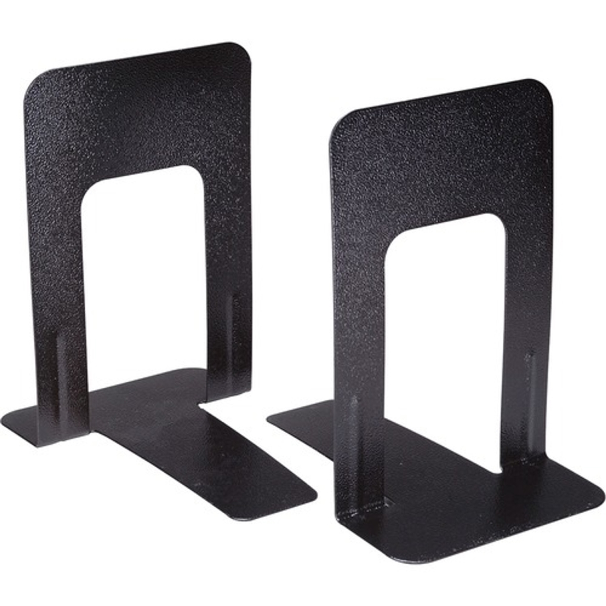 Picture of AbilityOne NSN4844579 9 x 5.9 x 8 in. Heavy-Duty Steel Bookends - Heavy Duty - Non-Skid Base&#44; Black