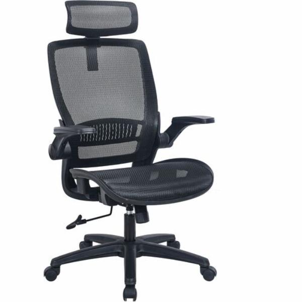 LLR63211 Highback Meshback & Seat Chair, Black