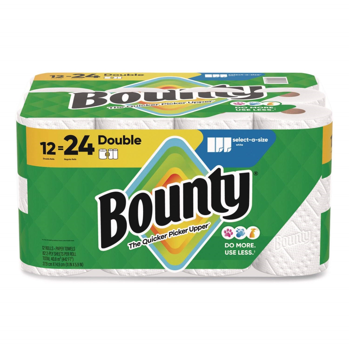 Picture of Bounty PGC15705 5.9 x 11 in. 0.083 Fold DR Kitchen Roll Paper Towels - 2-Ply&#44; White - 82 Count - Pack of 12