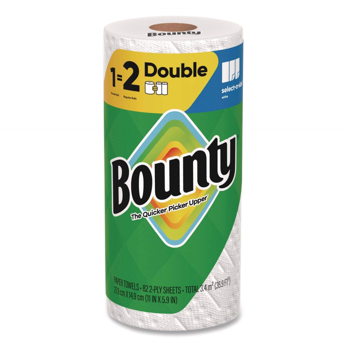 Picture of Bounty PGC15708 5.9 x 11 in. 24 Fold DR Kitchen Roll Paper Towels - 2-Ply&#44; White - 82 Count - Pack of 24