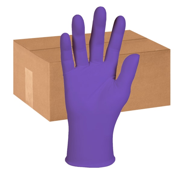 ANS55080CT Nitrile Exam Gloves, Purple - Extra Small - Pack of 10