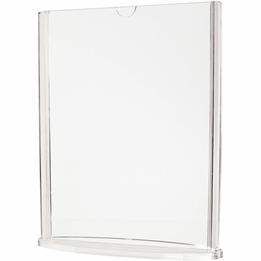 DEF4431 5 x 7 in. Oval Base Signholder, Clear