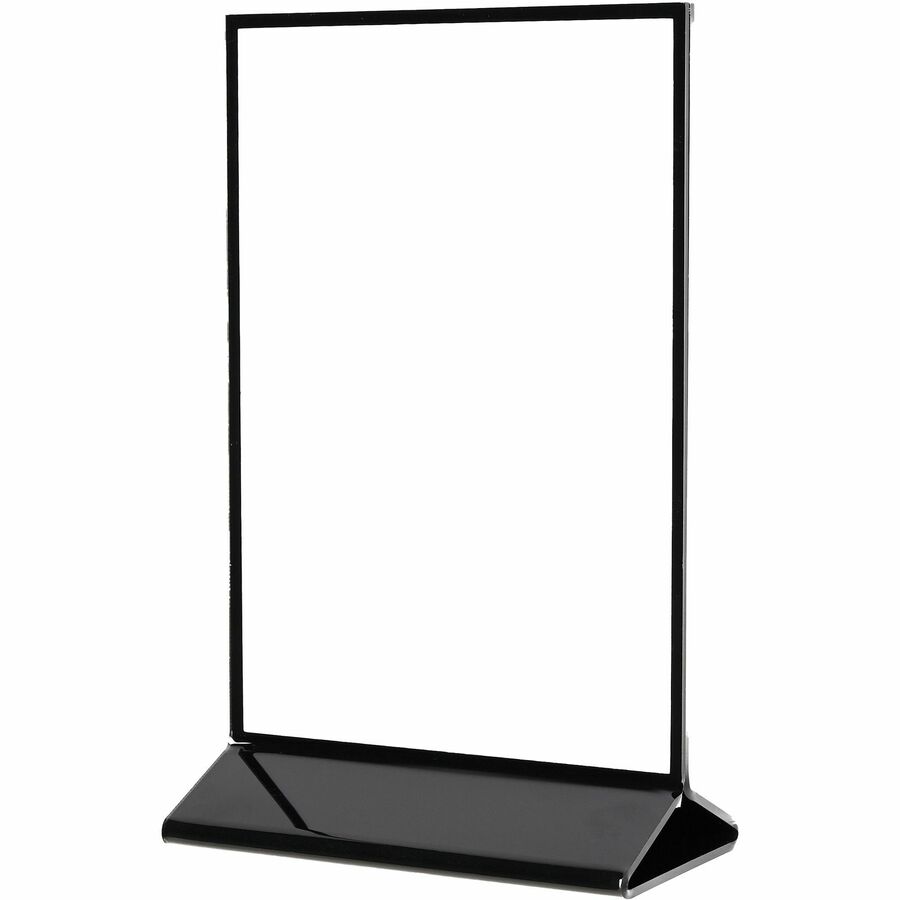 DEF4430 8.5 x 11 in. Signholder, Clear & Black